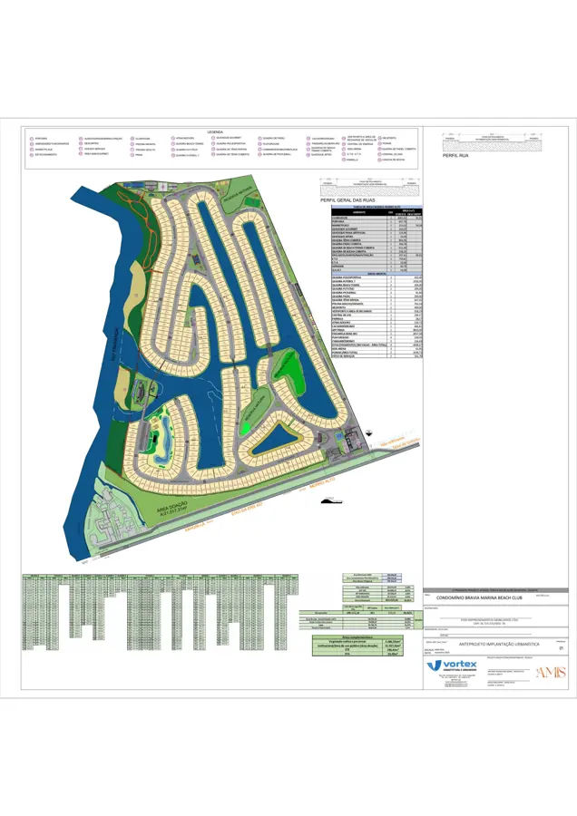 Mapa de implantação de Brávia Marina & Beach Club